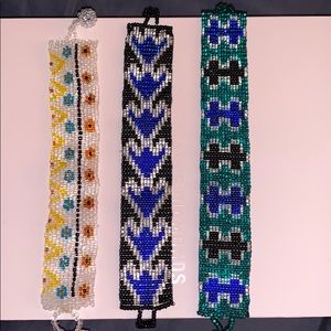 Custom made beaded bracelet bundle